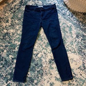 A&F jeggings, dark blue, size 6/28